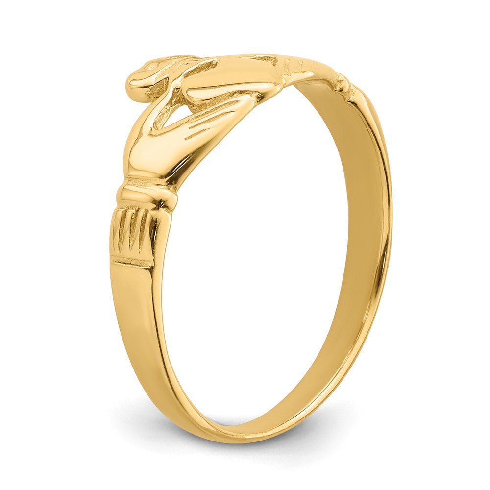 14k Baby Claddagh Ring Size 3