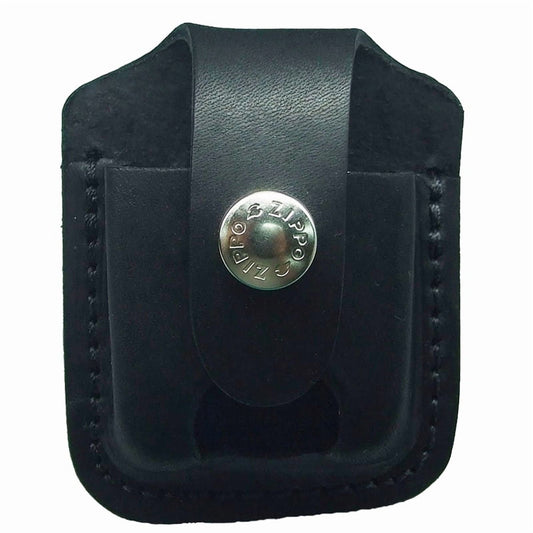Lighter Pouch Black Leather