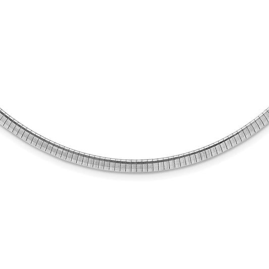 Sterling Silver Rhodium-plated 4mm with a 2 inch Extention Cubetto Chain 16 Inches