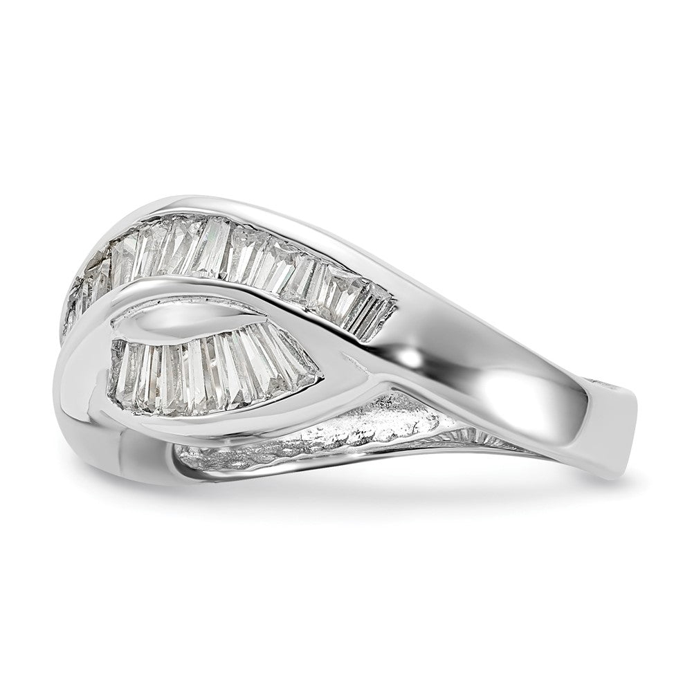 Sterling Silver Polished CZ Ring