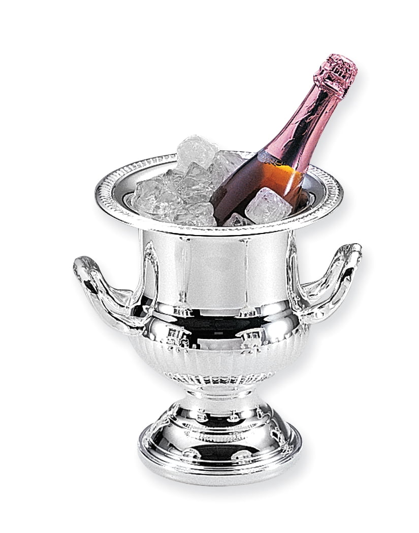 Silver-plated Etched Rim Wine Cooler QGL2043