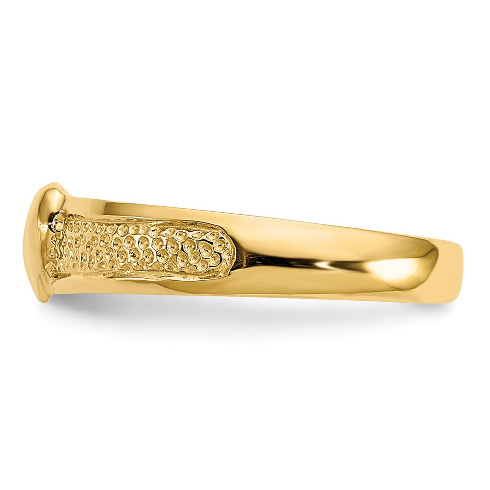 14k Heart Design Toe Ring