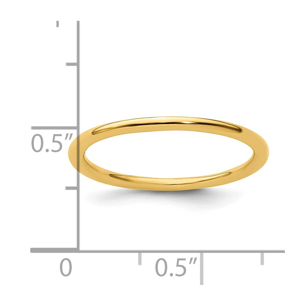 Sterling Silver Stackable Expressions Gold-plated Polished Ring Size -10