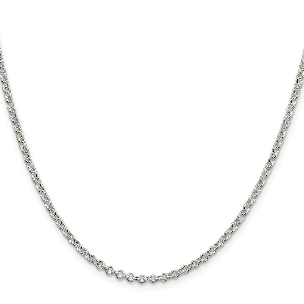 Sterling Silver 2.8mm Rolo Chain 30 Inches