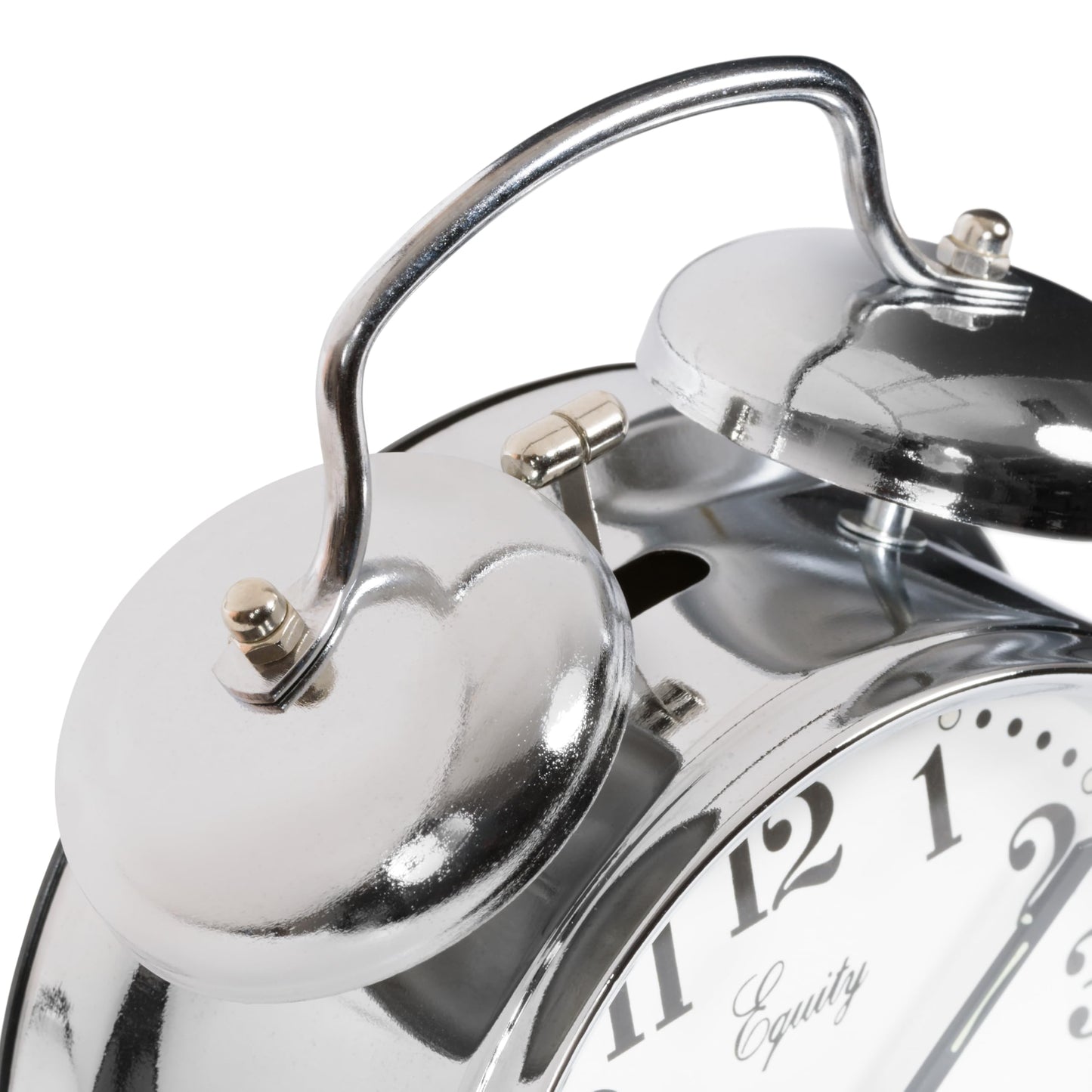 Equity 13014 Silver Twinbell Quartz Analog Alarm Clock
