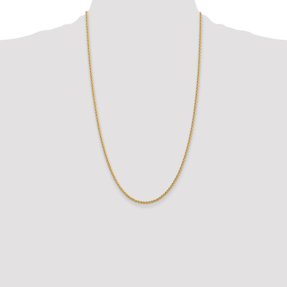 10k 2.25mm Regular Rope Chain