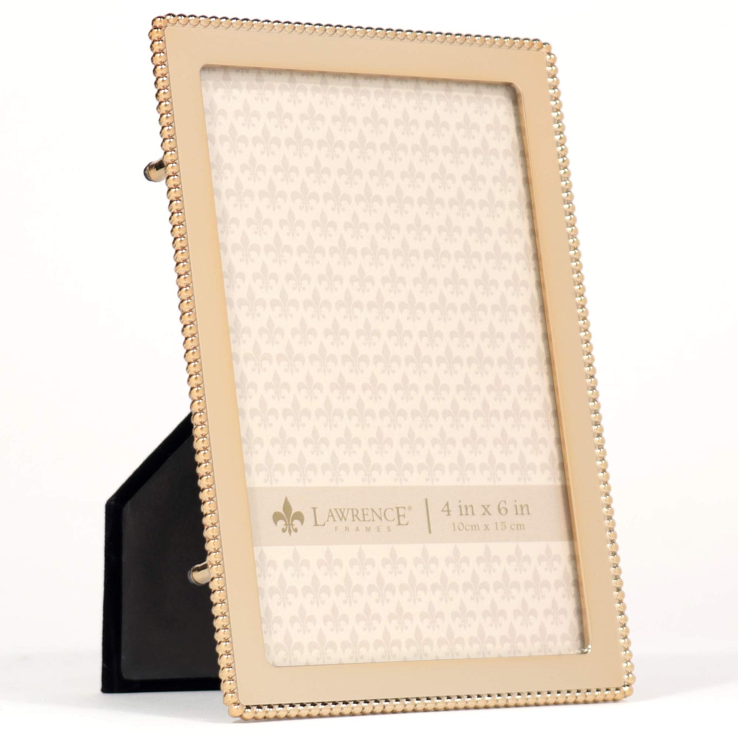 Lawrence Frames Classic Bead 4x6 Gold Metal Picture Frame