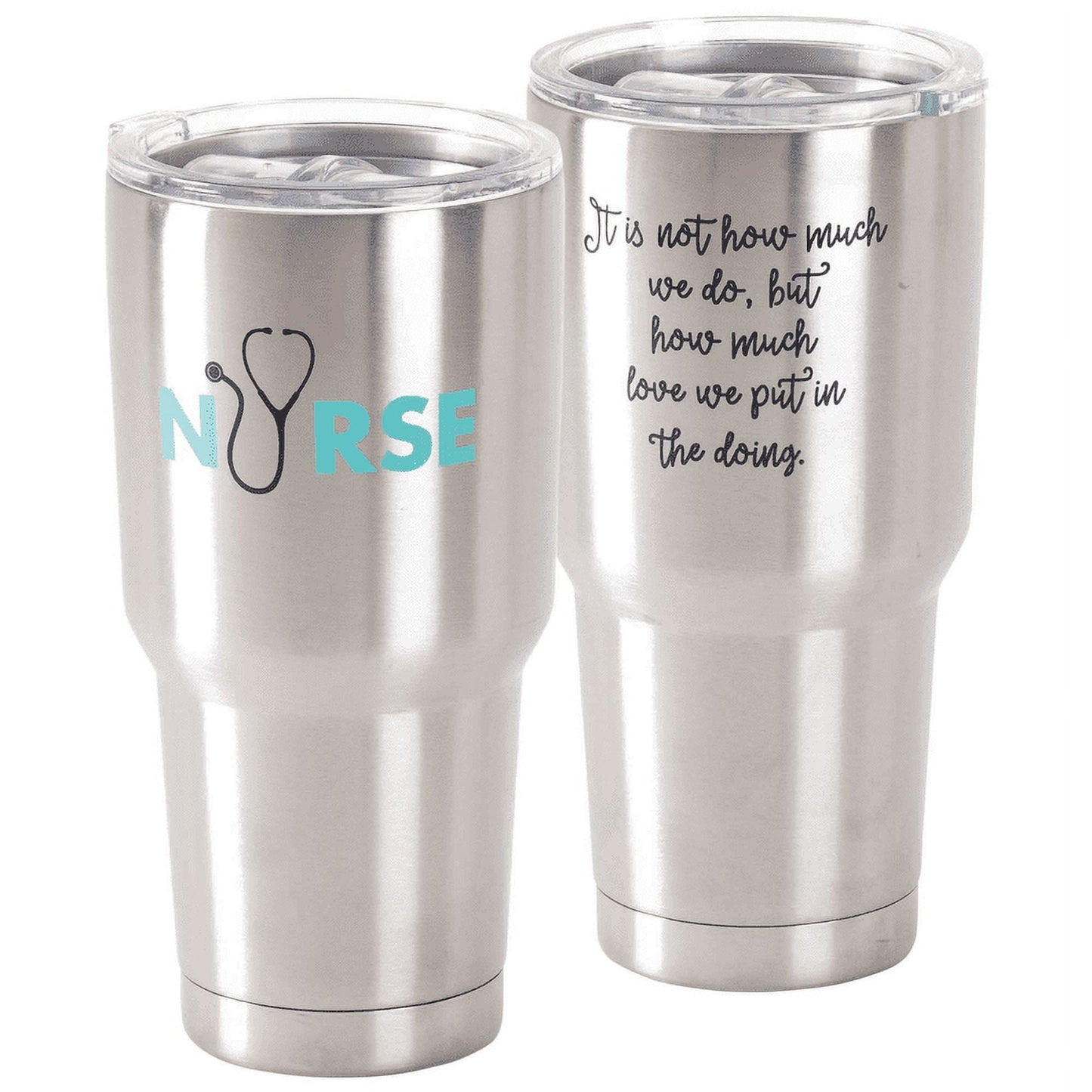 Dicksons Nurse How Much Love Put In 30 Oz Stainless Steel Travel Mug with Lid