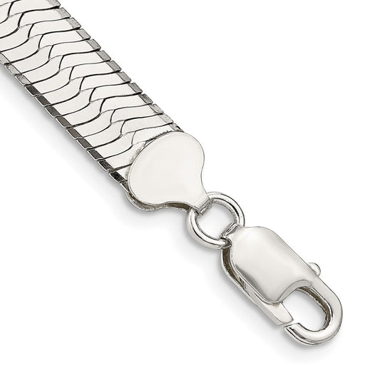 Sterling Silver 8.75mm Magic Herringbone Chain 7 inches