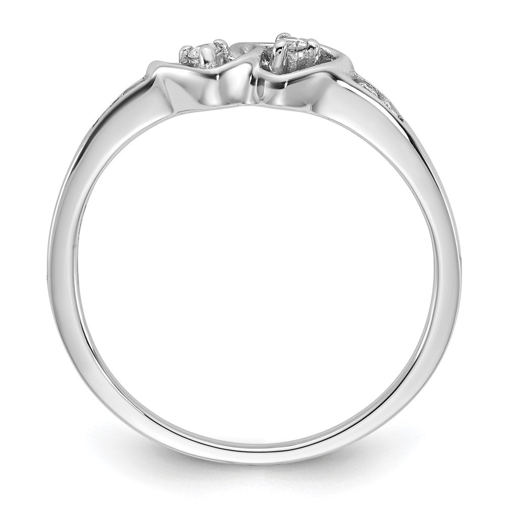 10k WG Diamond Heart Ring