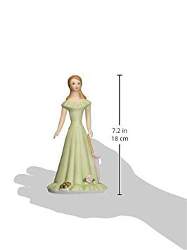 Enesco Growing Up Girls Brunette Age 15 Porcelain Bisque Figurine 7in H