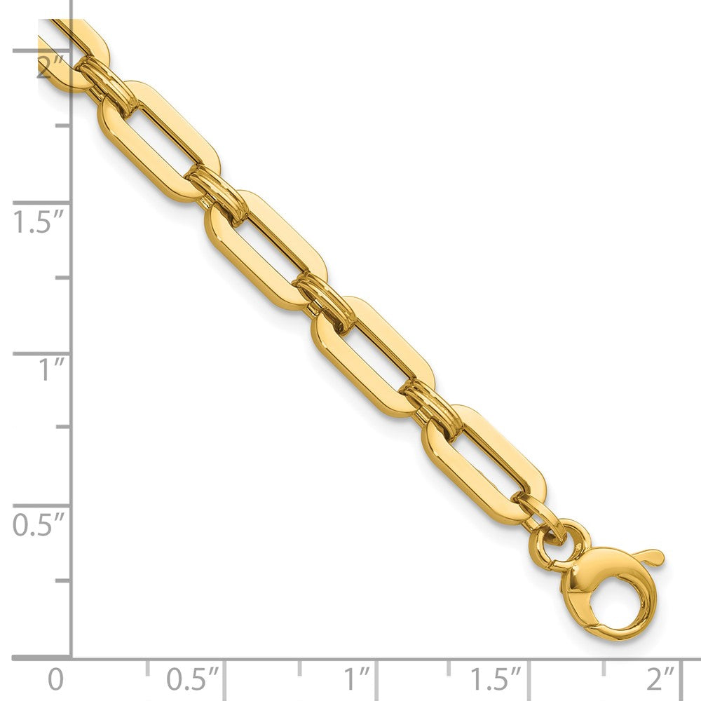 14K Polished Fancy Link Bracelet 7.75  inches