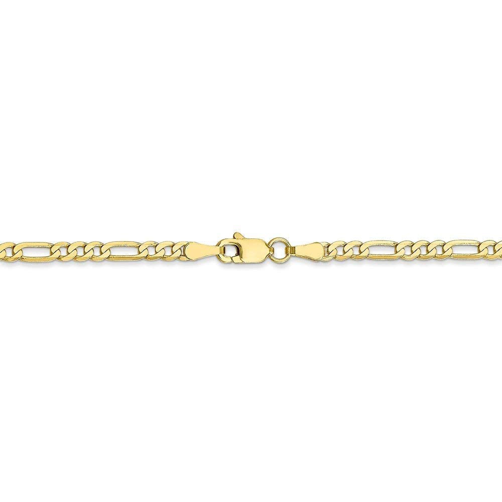 10k 2.75mm Flat Figaro Chain