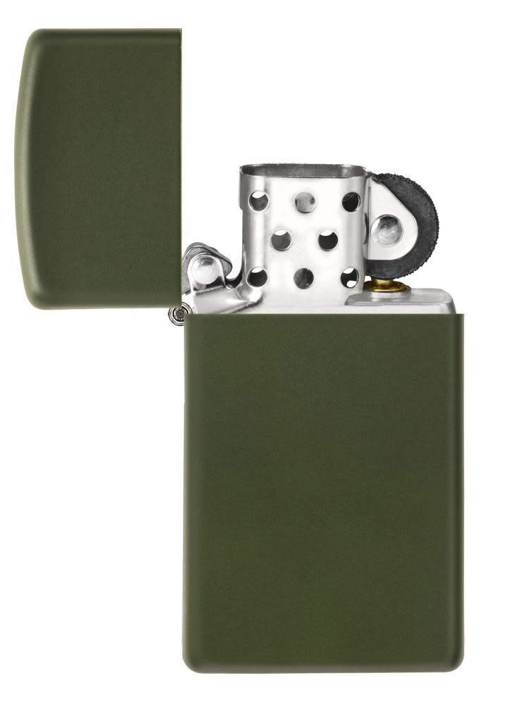 Zippo Slim Green Matte Pocket Lighter