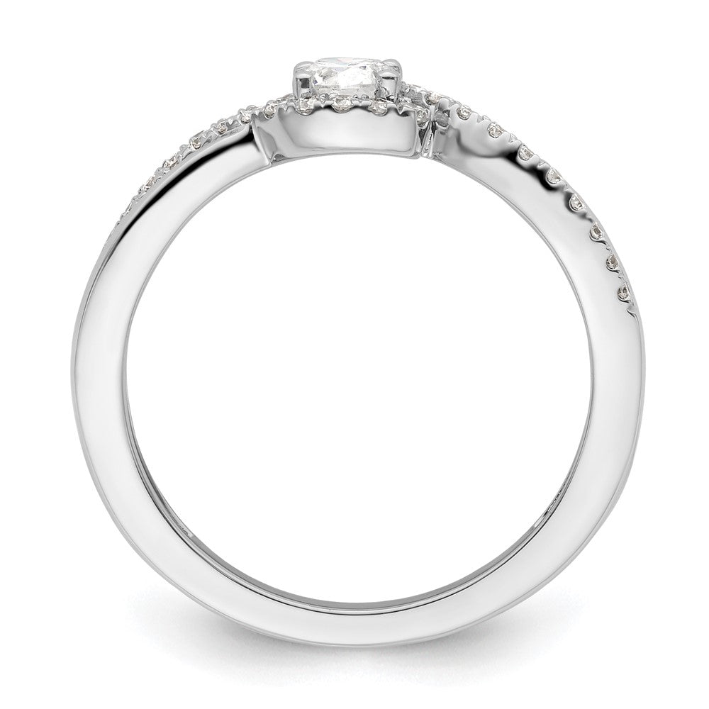 10k White Gold VS/SI+ G+ Lab Grown Diamond Ring