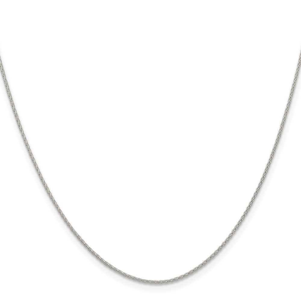 Sterling Silver .95mm Diamond-cut Round Spiga Chain 26 Inches