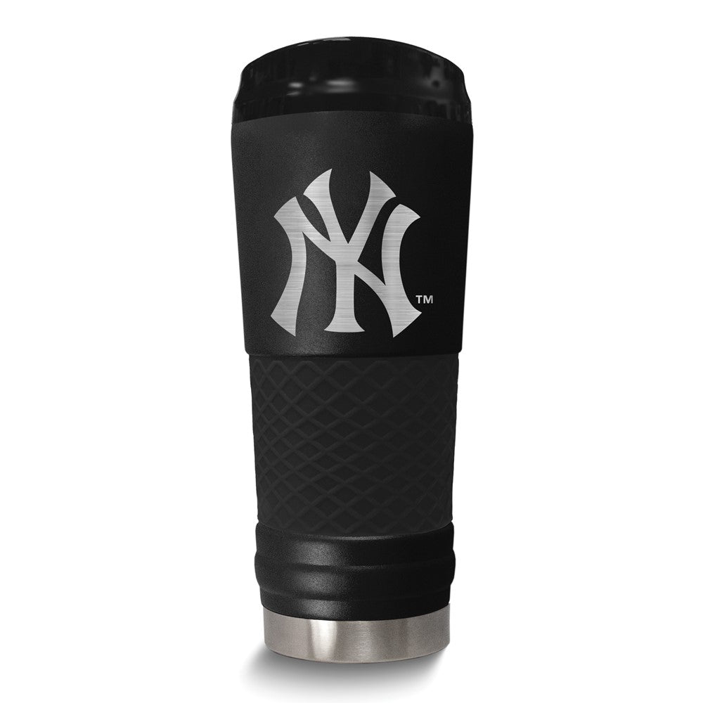 MLB New York Yankees Stainless Steel Silicone Grip 24 oz. Stealth Draft Tumbler with Lid