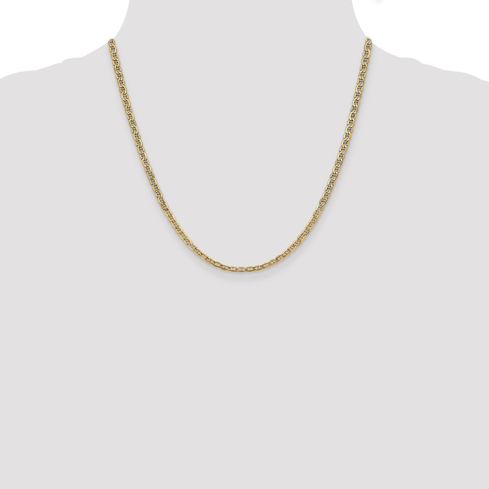 14k 3.2mm Semi-Solid Anchor Chain