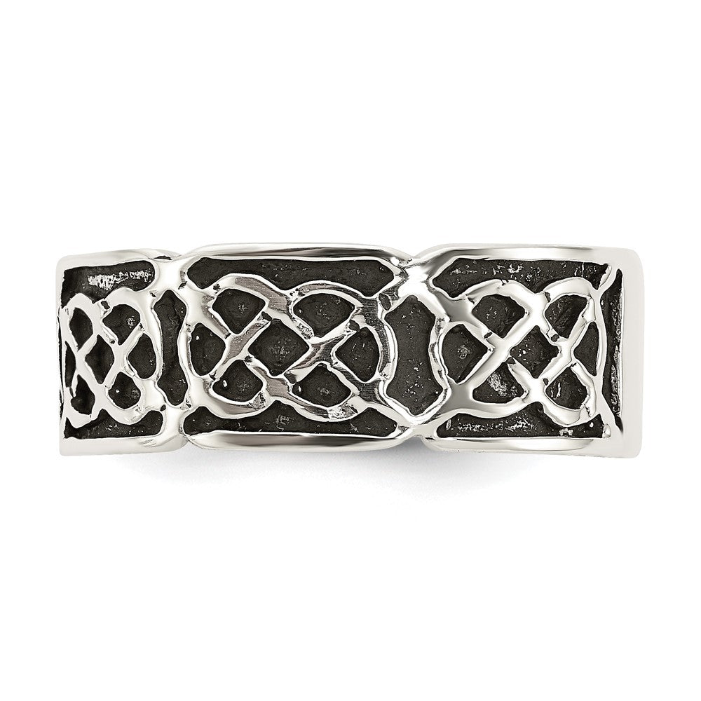 Sterling Silver Antiqued Celtic Ring