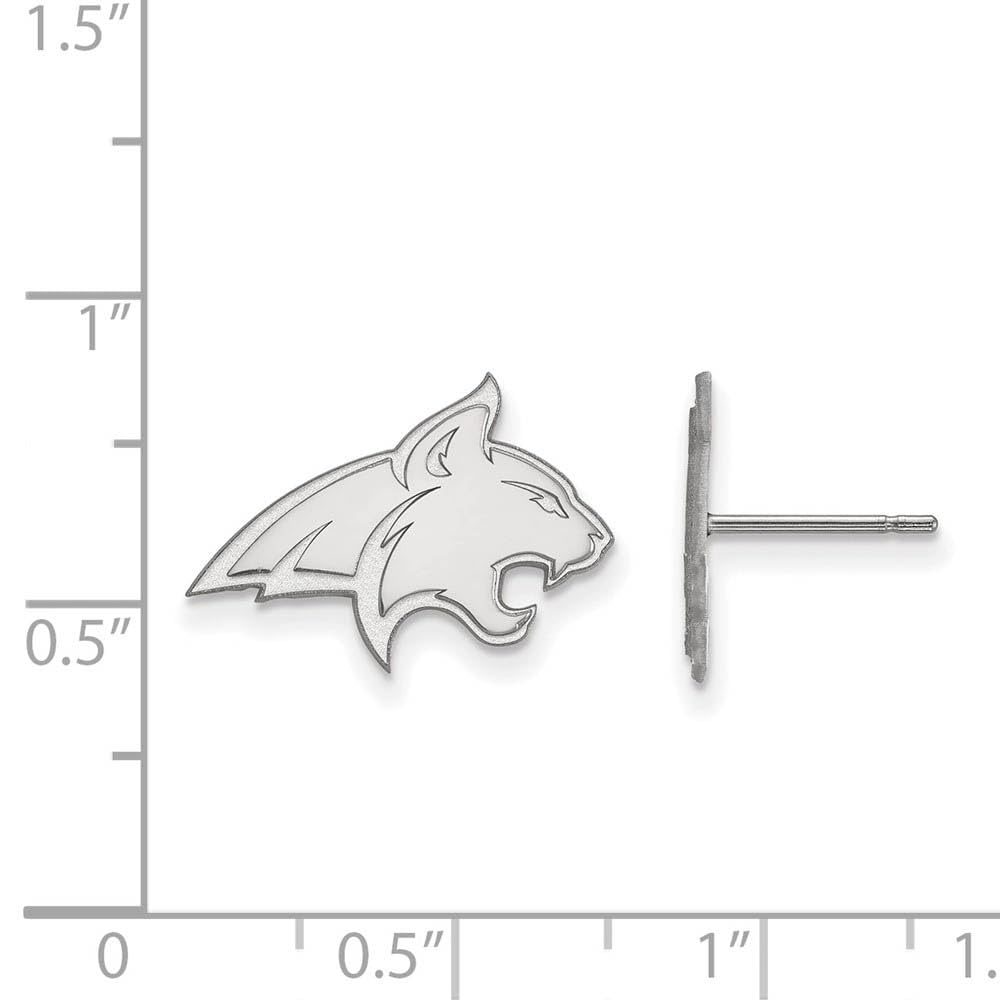 LogoArt Sterling Silver Montana State University Small Post Earrings