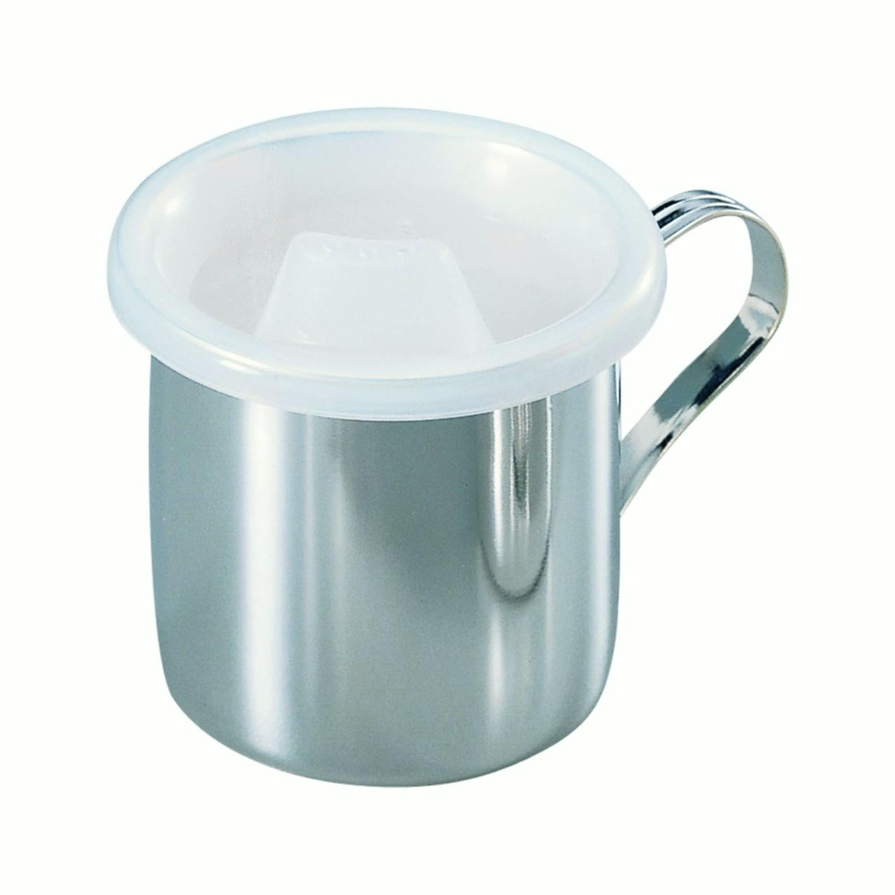 Contemporary Home Living 2.75" x 3.75" Straight Side Silver Baby Cup