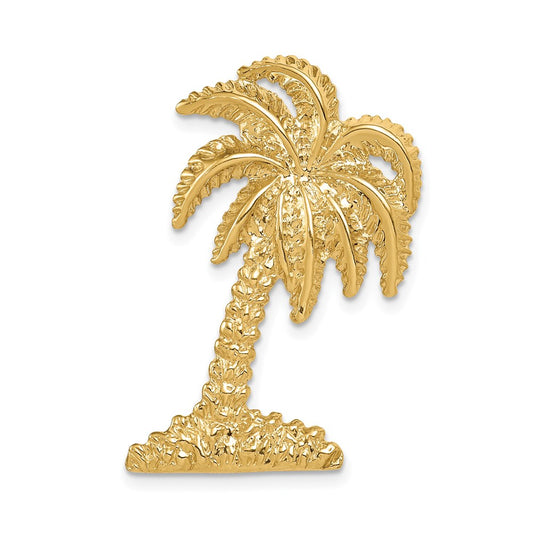 14k Palm Tree Slide Yellow Gold