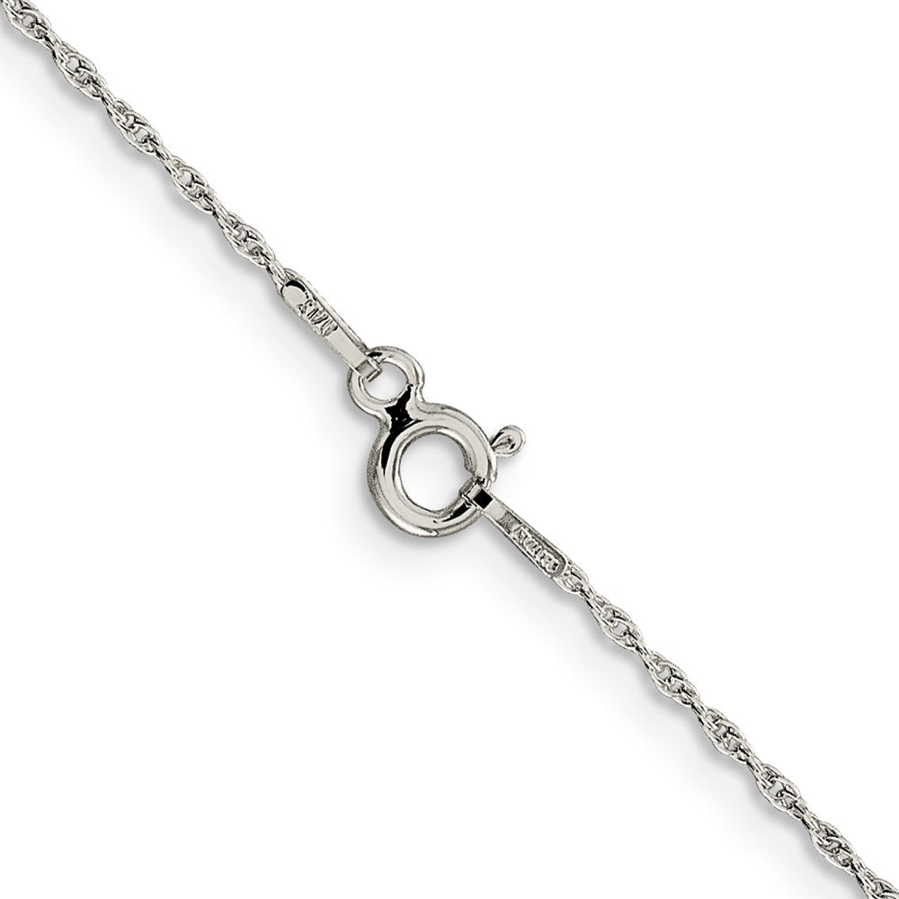 Sterling Silver 1.25mm Loose Rope Chain 16 Inches