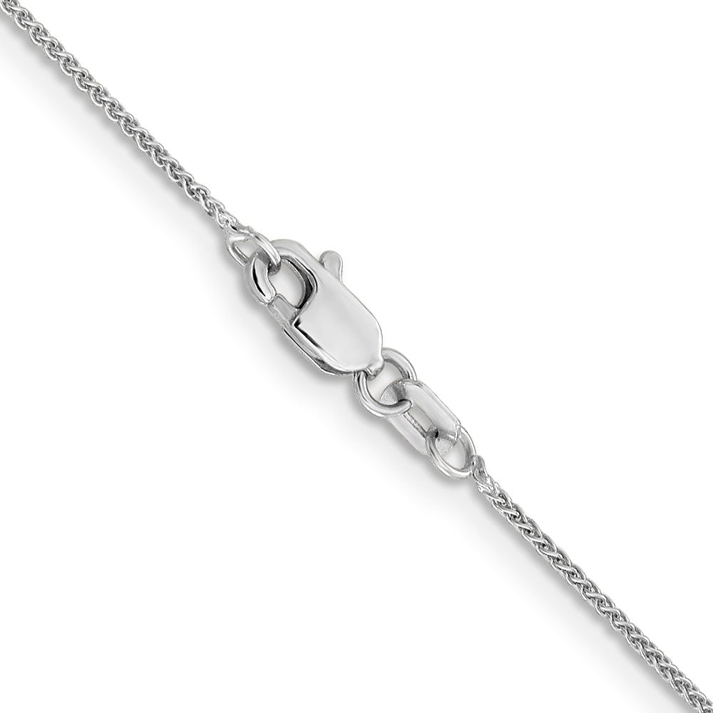 14K White Gold 26 inch .85mm Spiga with Lobster Clasp Chain