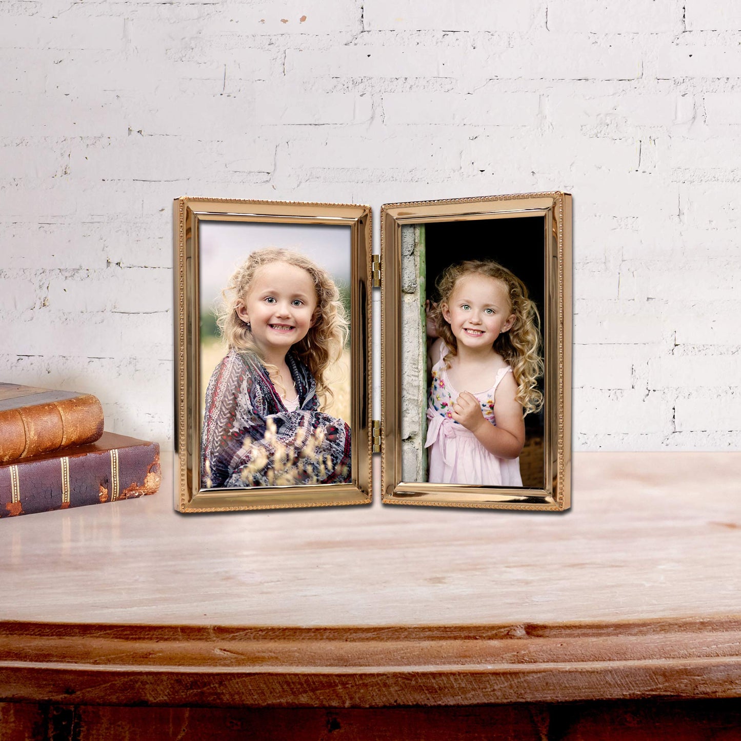 Lawrence Frames 4.21 in x 6.14 in Metal Picture Frame, Gold