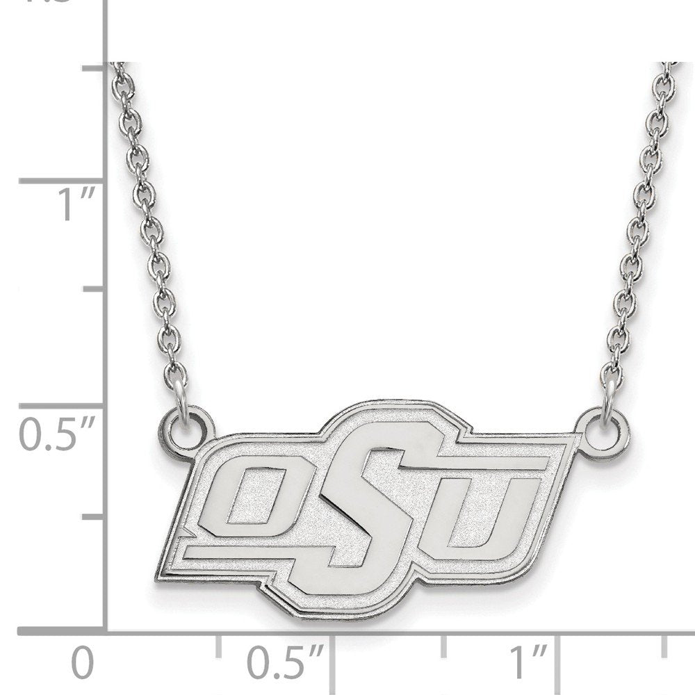 LogoArt Sterling Silver Oklahoma State University Small Pendant Necklace Female Adult