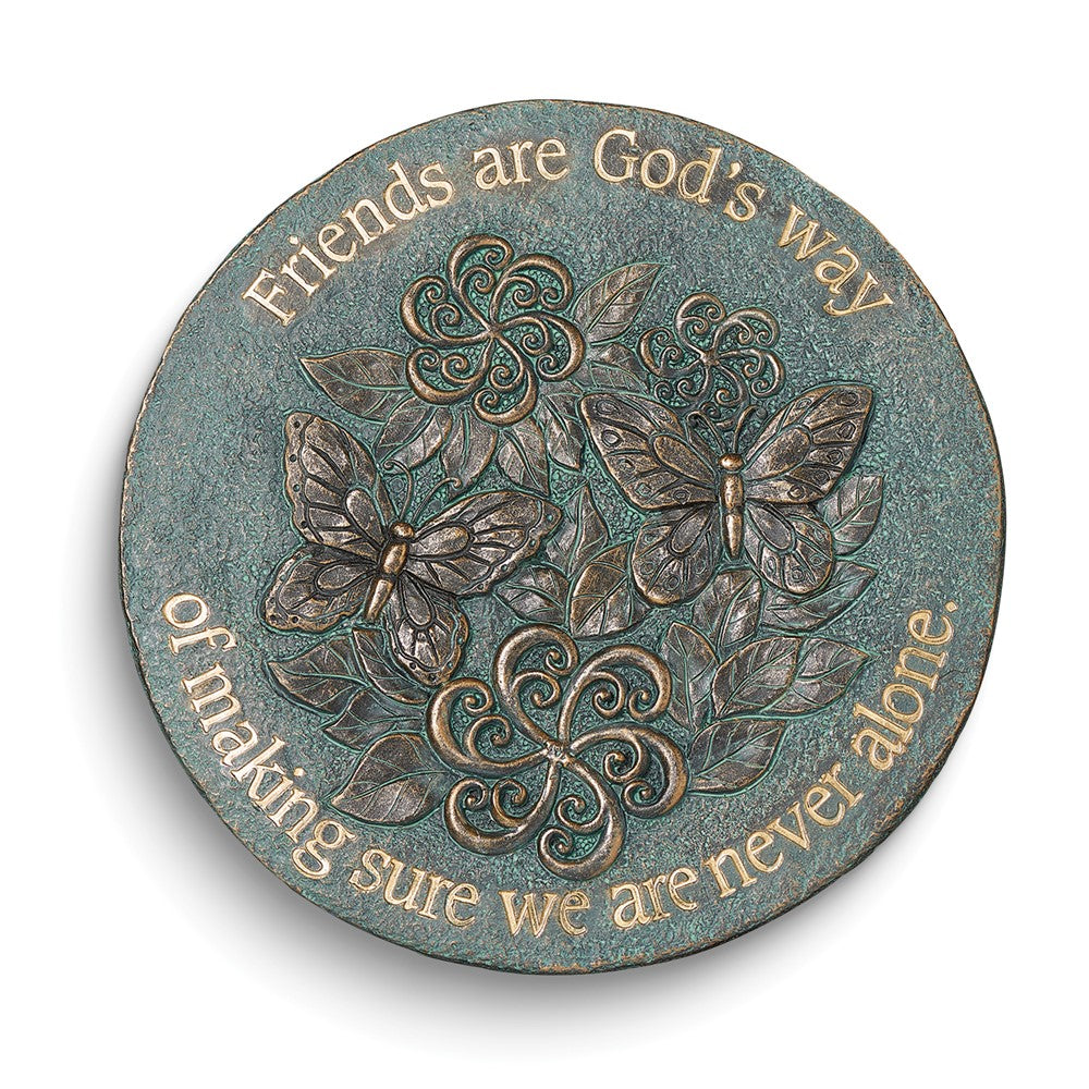 Friends Bronze Blue 9 inch Stepping Stone