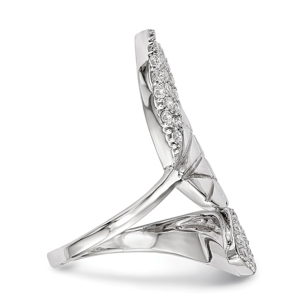 Sterling Silver Polished Woven Ring