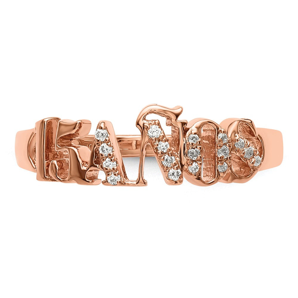 10k Rose Gold Dia Ring RD 6- .003ct, 11- .005ct - Mel:S33