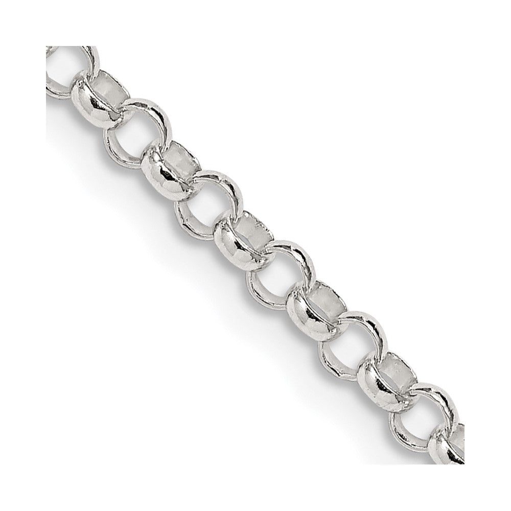 Sterling Silver 3.5mm Rolo Chain 30 Inches