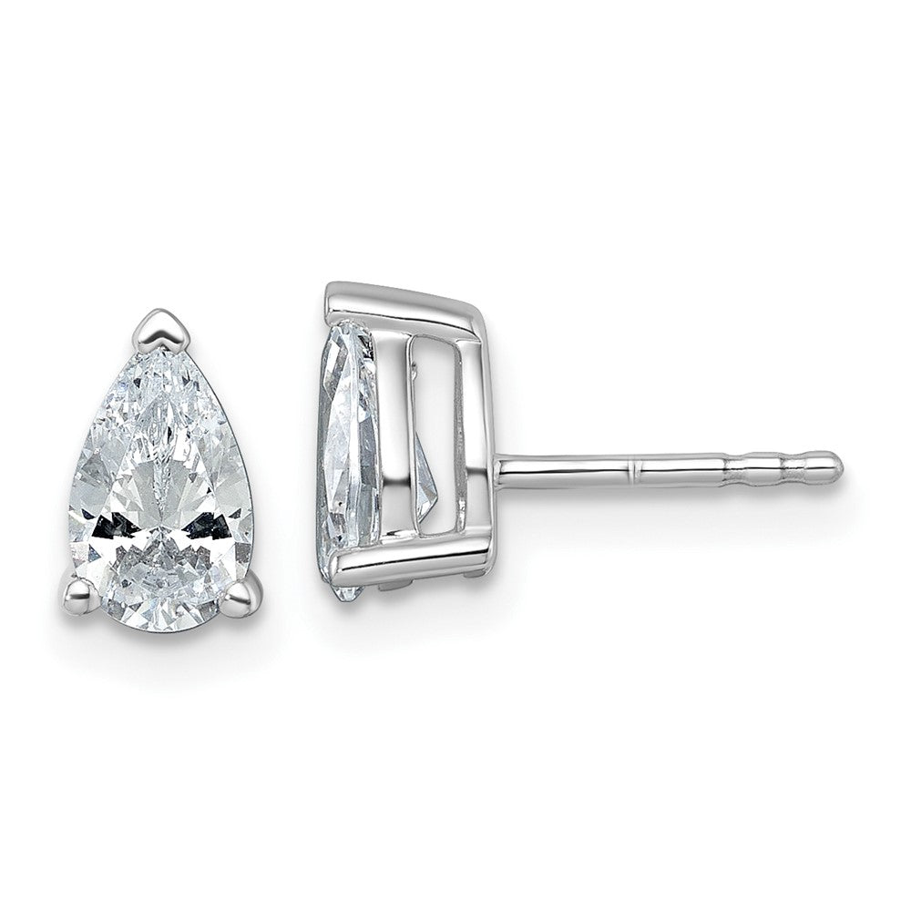 14kw Pear 7x5mm Post Earring Mountings