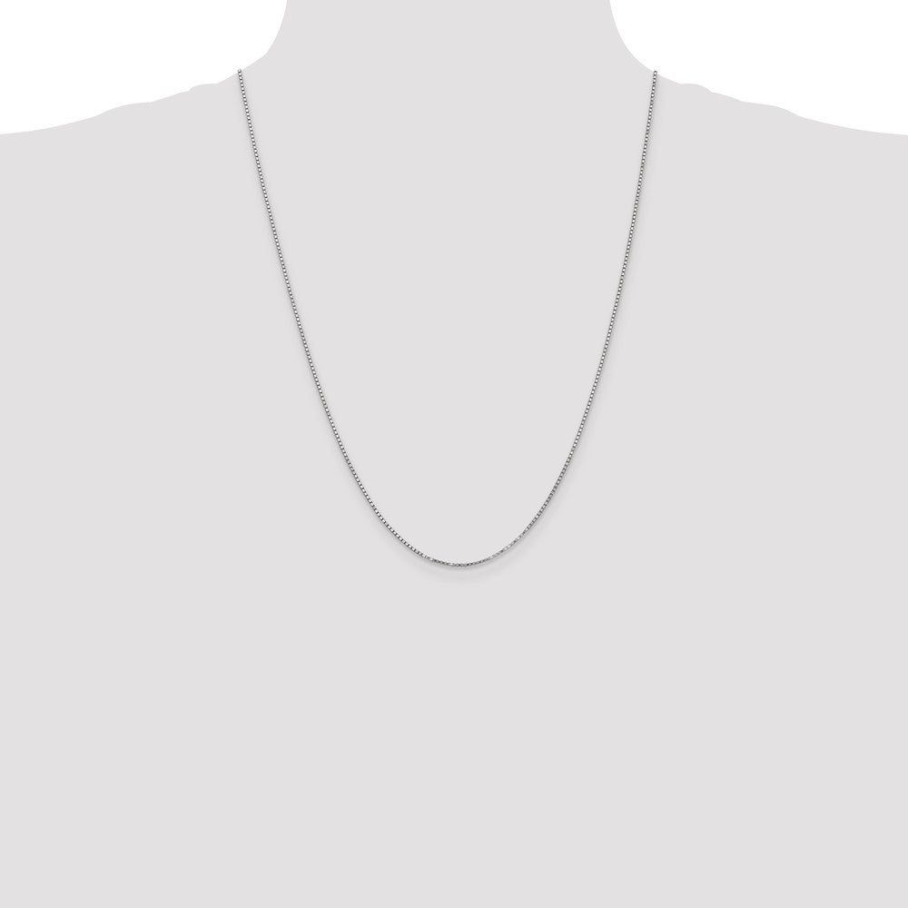 10k WG 1.25mm Box Chain