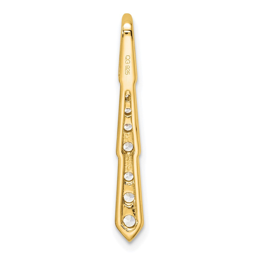 True Origin 14k 3/8 carat Lab Grown Diamond VS DEF 18 inch Vertical Slide Necklace