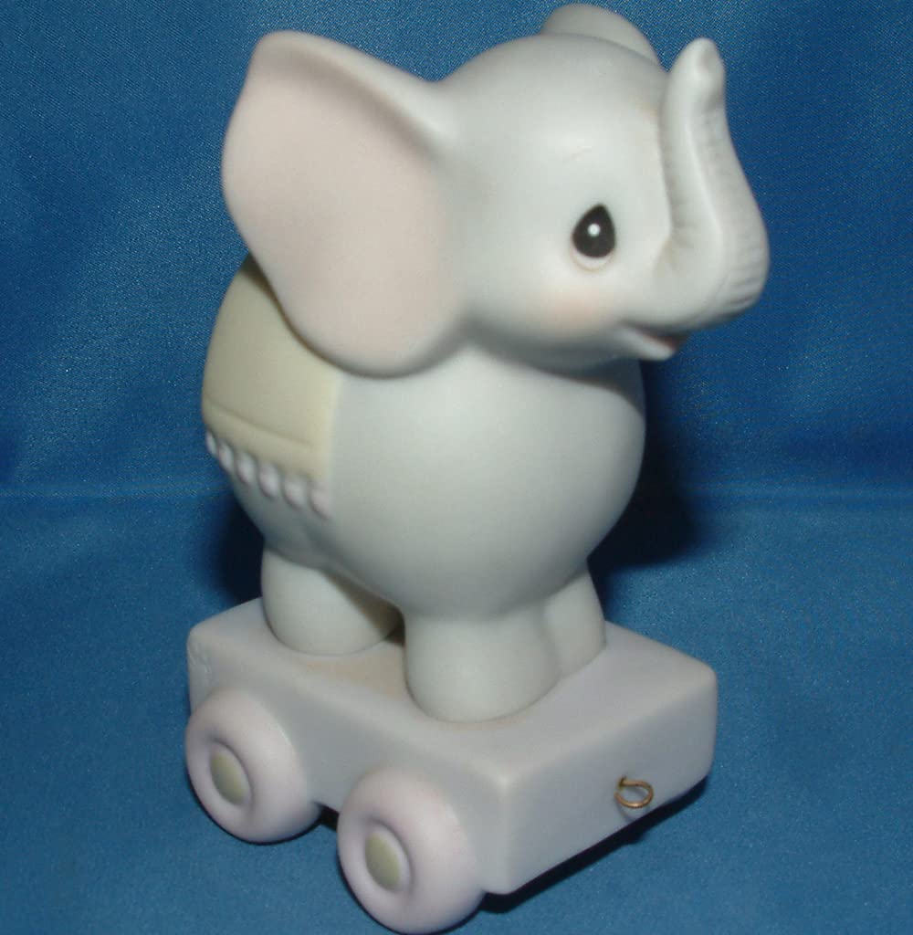 Precious Moments May Your Birthday Be Gigantic Age Four Elephant Porcelain Figurine QGP705