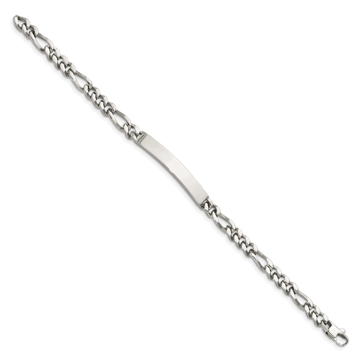 Chisel Stainless Steel Polished Id Bracelet