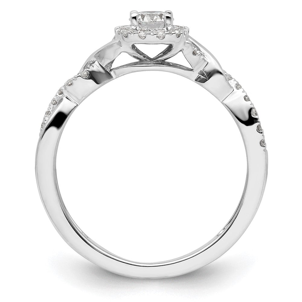 10k White Gold VS/SI+ G+ Lab Grown Diamond Ring