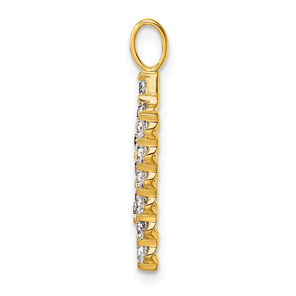 True Origin 14k 5/8 carat Lab Grown Diamond VS DEF Alphabet N Pendant
