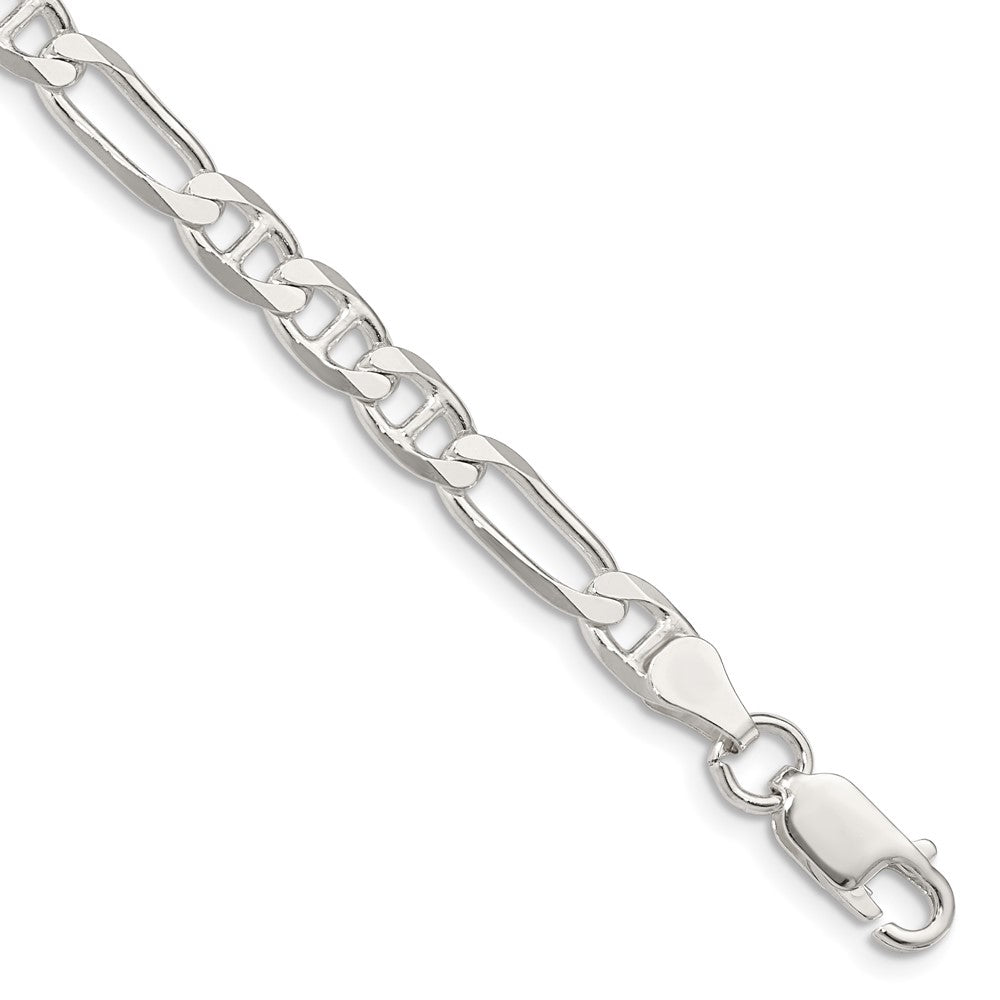 Sterling Silver 5.5mm Figaro Anchor Chain 8 inches