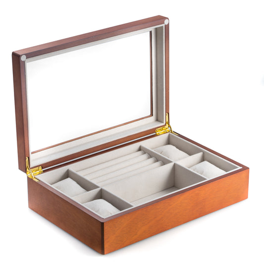 Brown Jewelry/Watch Storage and Valet