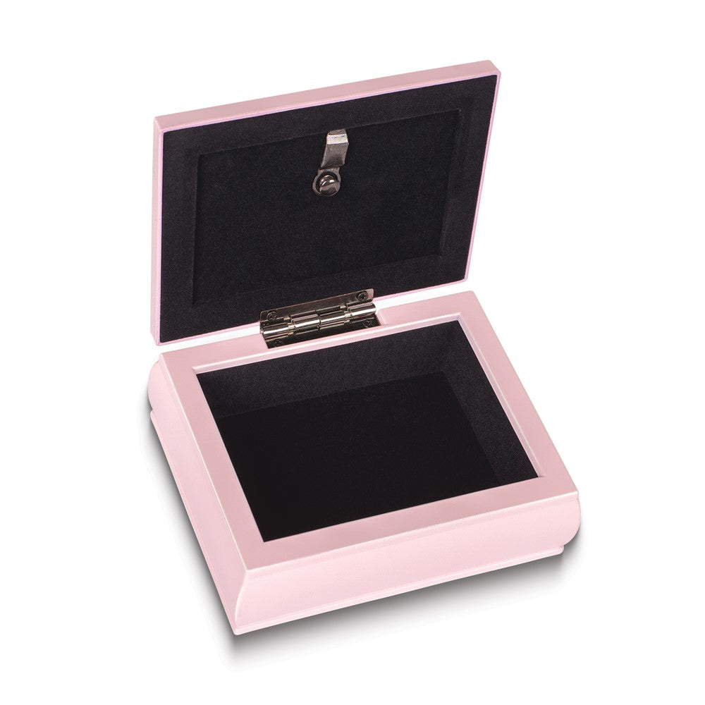 Dancing Mini Pink Square Velvet Lining Keepsake Box