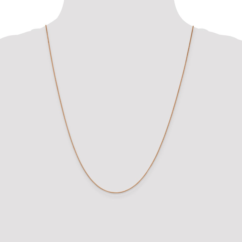10k Rose Gold .70mm Box Chain