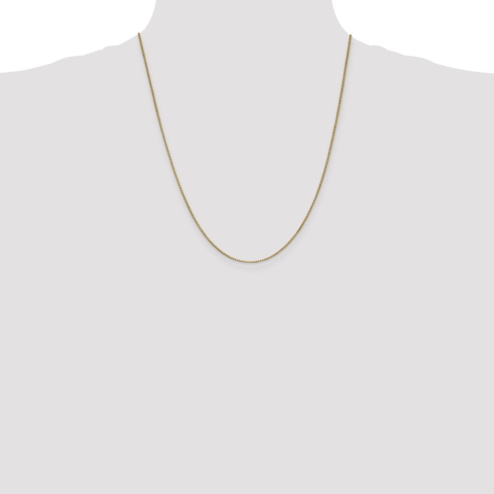 10k 1mm Box Chain Yellow Gold