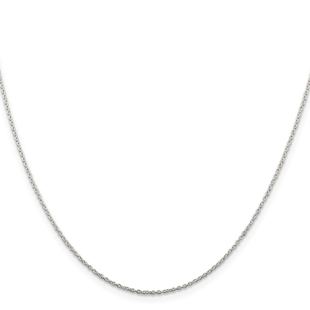 Sterling Silver 1mm Cable Chain 14 Inches