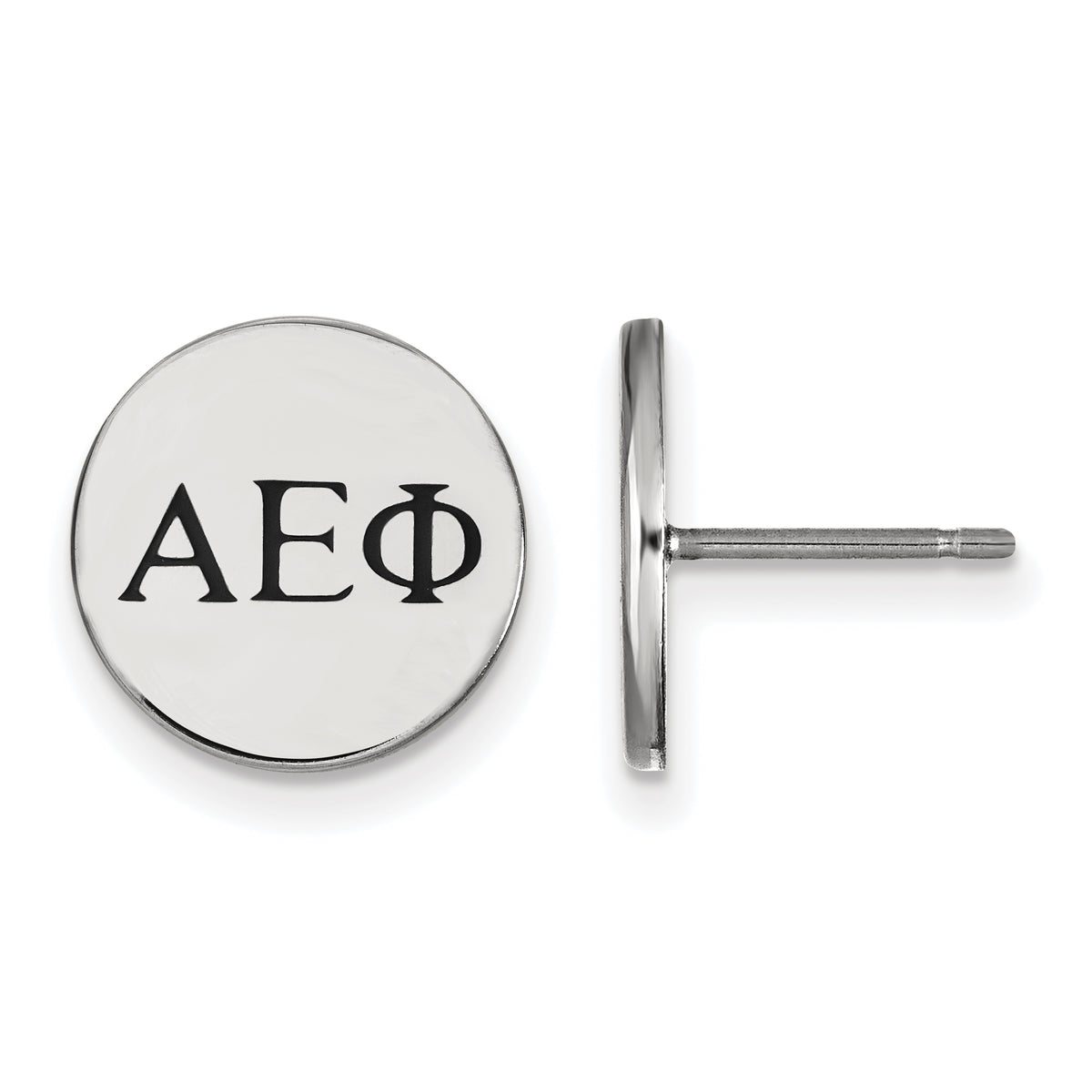 Sterling Silver Official Licensed Greek Sororities Alpha Epsilon Phi Enameled Post Earrings