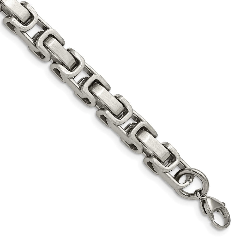 Stainless Steel Brushed and Polished 8.5in Bracelet 8.5 inches
