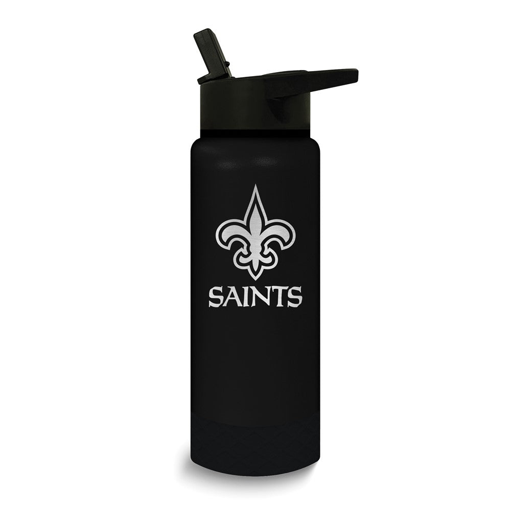 NFL New Orleans Saints Stainless Steel Silicone Grip 24 oz. Water Bottle
